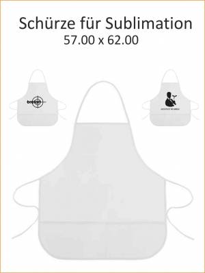 10 St.Schürzen für Sublimationsdruck