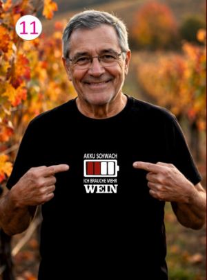 Preview: Akku schwach - Ich brauche mehr Wein