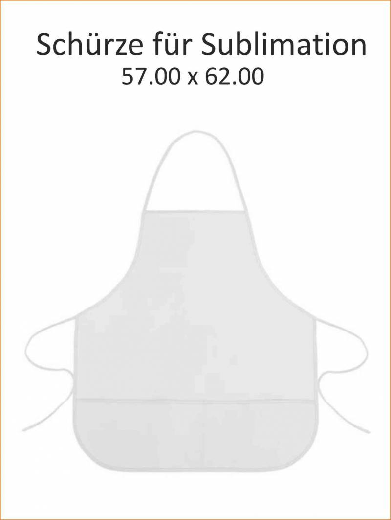 10 St.Schürzen für Sublimationsdruck