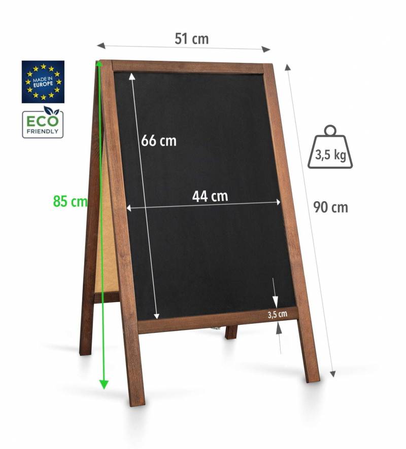 Kreidetafel/Holz Kundenstopper Classic S